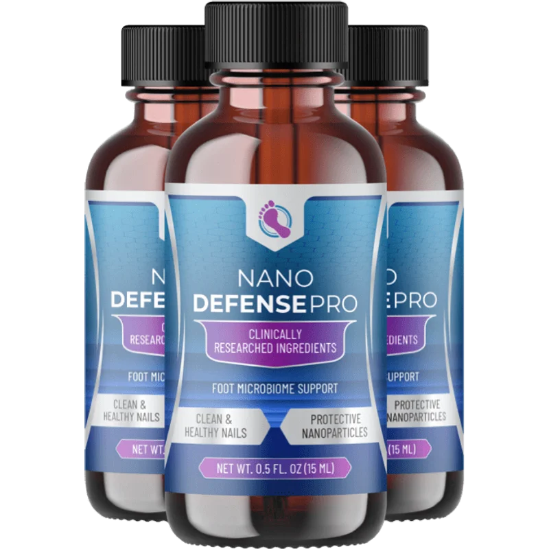 NanoDefense Pro Nail Skin Health Health — 3 Bottle / 90 Day Pack